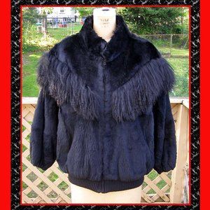 EUC Luxurious Custom Made Fur Jacket Size M 8-10
